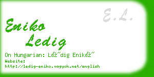 eniko ledig business card